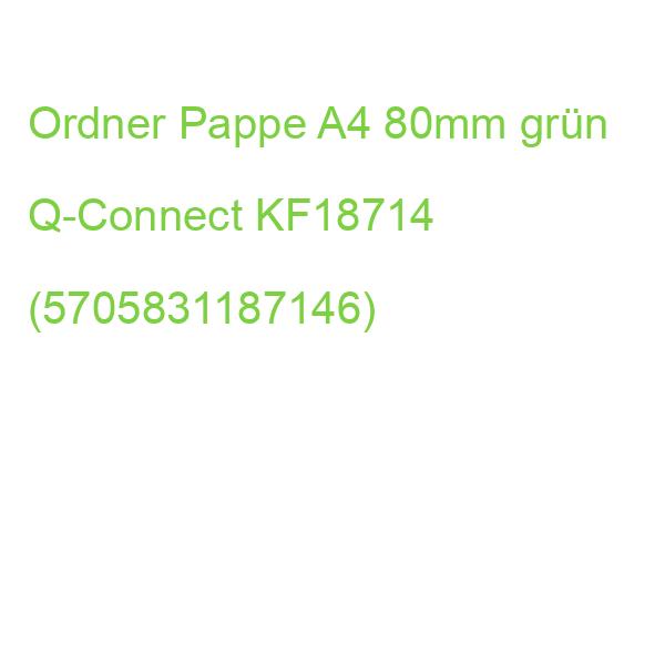 Wolkenmarmor-Ordner A4, 80 mm grün Q-CONNECT KF18714 (5705831187146)