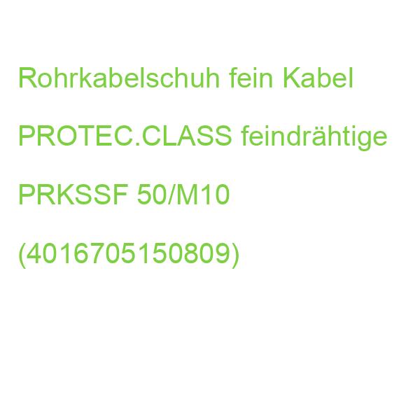 Rohrkabelschuh fein Kabel PROTEC.CLASS feindrähtige PRKSSF 50/M10 (4016705150809)