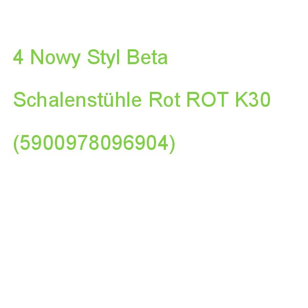 4 Nowy Styl Schalenstühle Beta Rot K30 Rot Kunststoff (5900978096904)