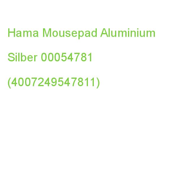 Hama Mousepad Aluminium Silber 00126867 (4047443515322)
