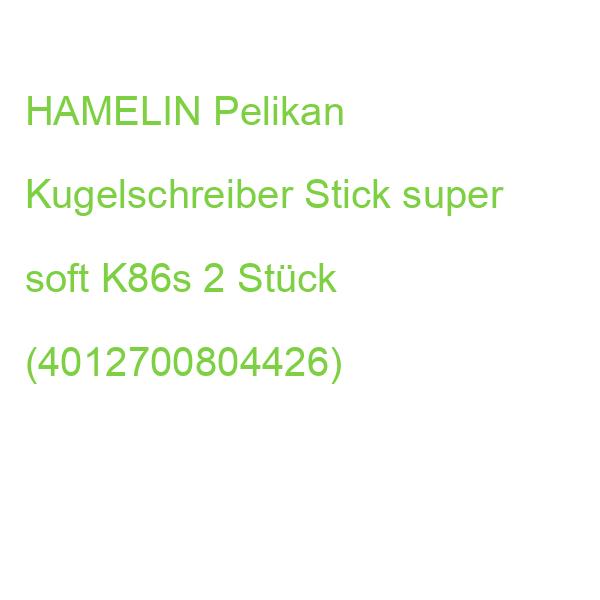 HAMELIN Pelikan Kugelschreiber Stick super soft K86s 2 Stück (4012700804426)