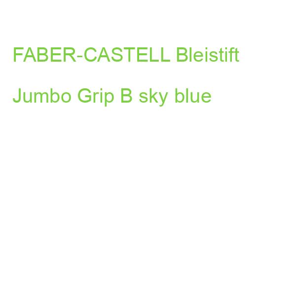 FABER-CASTELL Bleistift Jumbo Grip B sky blue