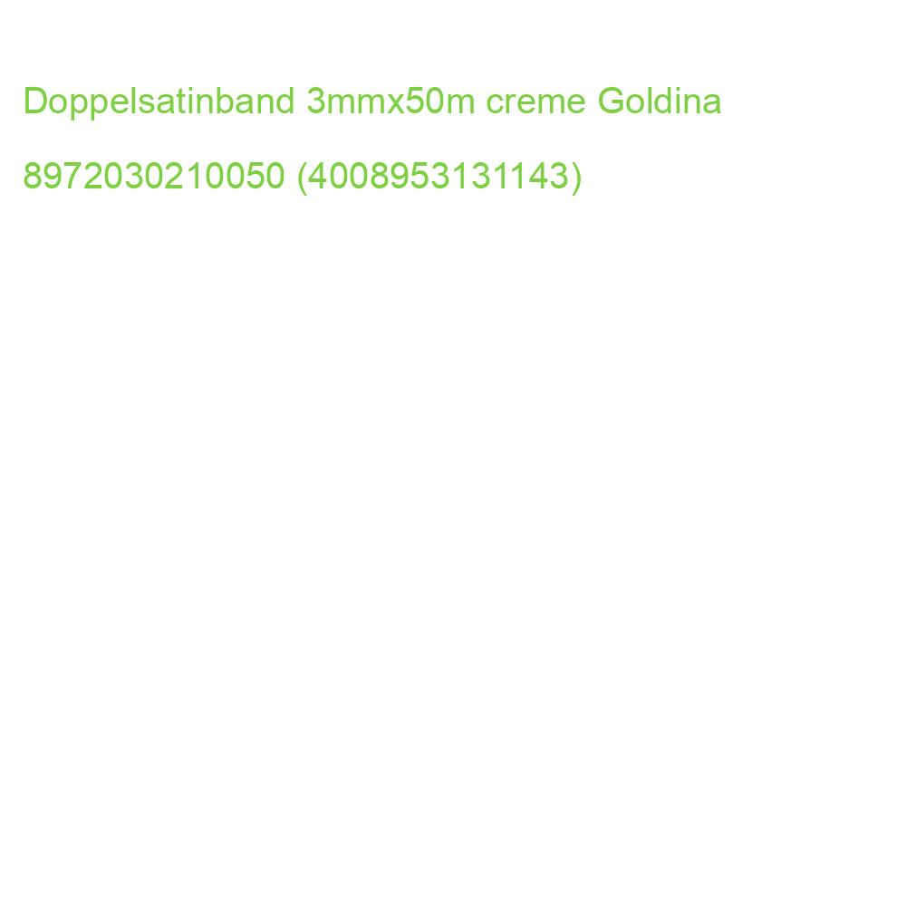 Doppelsatinband 3 mmx50 m creme GOLDINA 8972030210050 (4008953131143)