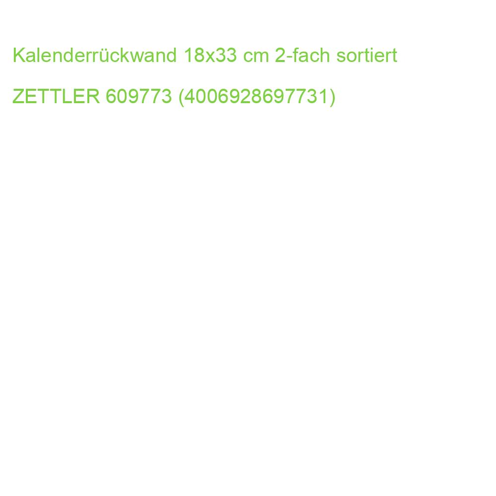 Kalenderrückwand 18x33 cm 2-fach sortiert ZETTLER 660062 (4069095000629)
