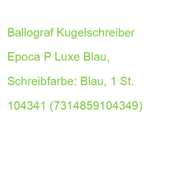 Ballograf Kugelschreiber Epoca P Luxe Dunkelblau, Schreibfarbe: Blau, 1 St. 104341 (7314859104349)