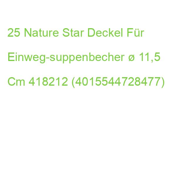 25 Nature Star Deckel Für Einweg-suppenbecher  11,5 Cm 418212 (4015544728477)
