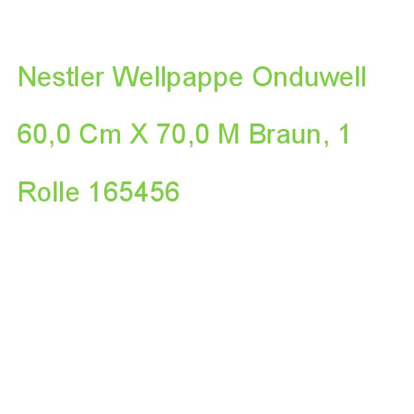 Nestler Wellpappe Onduwell 60,0 Cm X 70,0 M Braun, 1 Rolle 165456