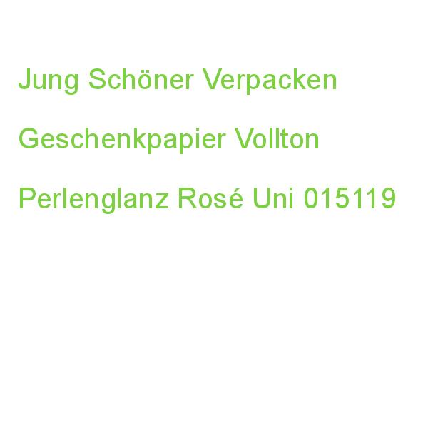 Jung Schöner Verpacken Geschenkpapier Vollton Perlenglanz Rose Uni Rosa, 20,0 M 015119