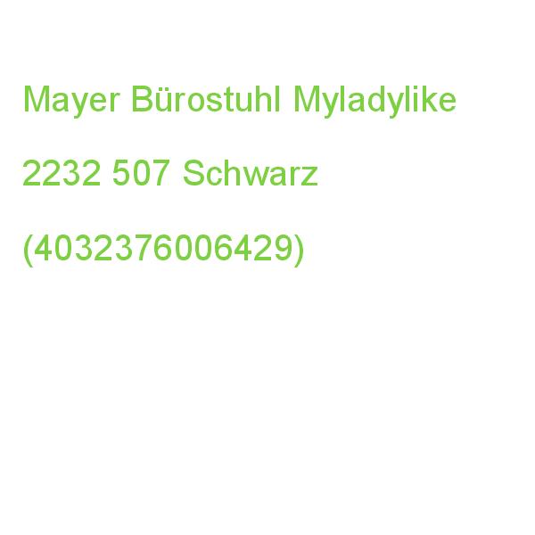 Mayer Bürostuhl Myladylike, 2232 507 Stoff Schwarz, Gestell Schwarz (4032376006429)