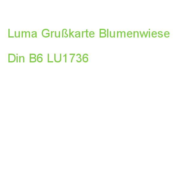 Luma Grußkarte Blumenwiese Din B6 LU1736
