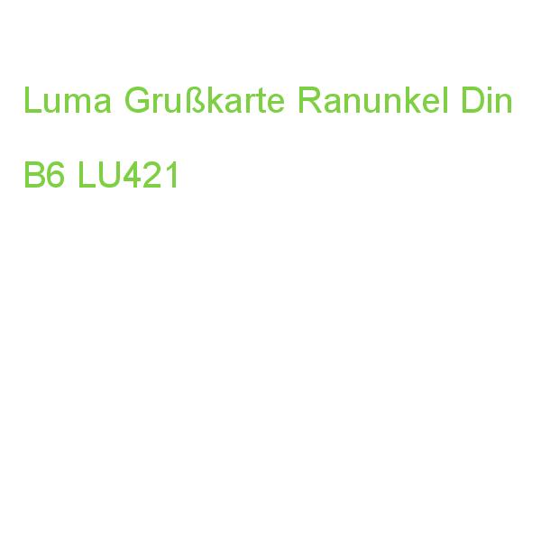 Luma Grußkarte Ranunkel Din B6 LU421