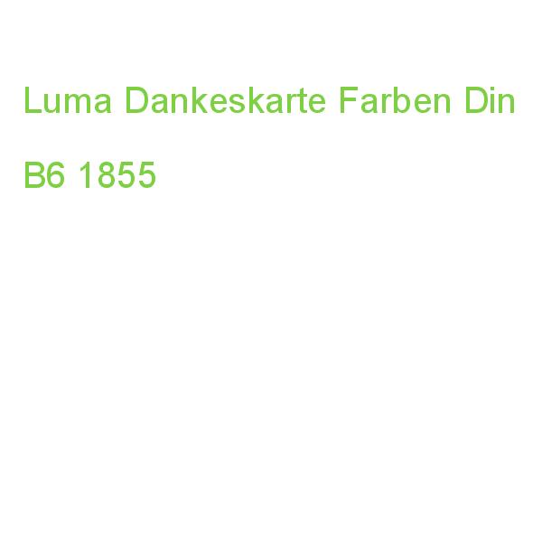 Luma Dankeskarte Farben Din B6 LU1855