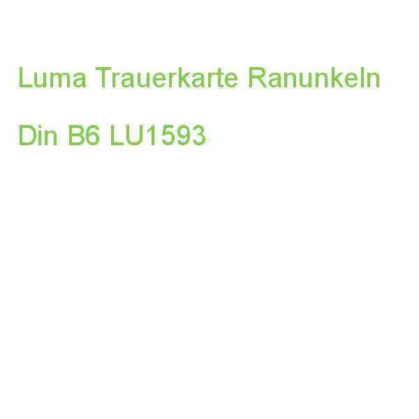 Luma Trauerkarte Ranunkeln Din B6 LU1593