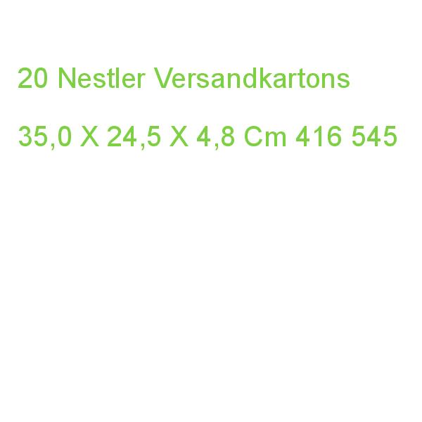 20 Nestler Versandkartons 35,0 X 24,5 X 4,8 Cm 416 545