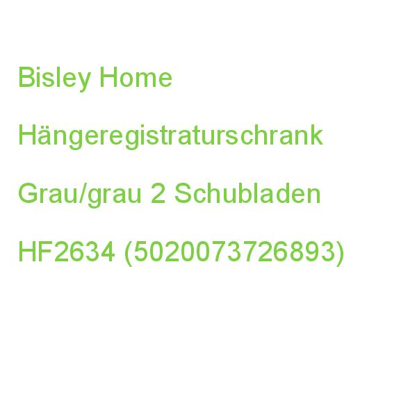 Bisley Home Hängeregistraturschrank Anthrazit 2 Schubladen 41,3 X 40,0 X 67,2 Cm HF2634 (5020073726893)