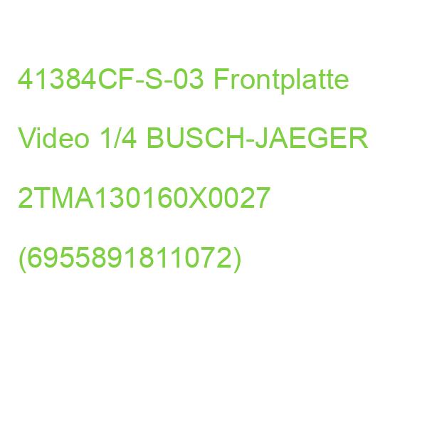 41384CF-S-03 Frontplatte Video 1/4 BUSCH-JAEGER 2TMA130160X0027 (6955891811072)