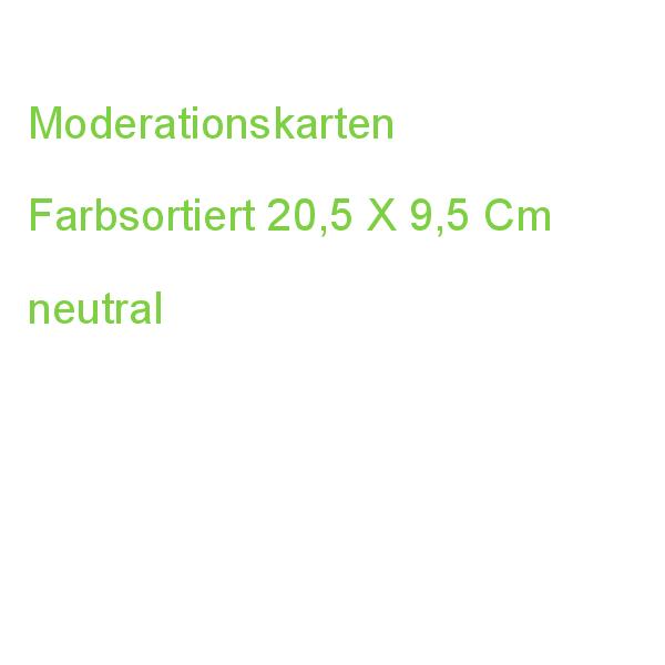 Moderationskarten Farbsortiert 20,5 X 9,5 Cm, 500 St. neutral 100110259537704