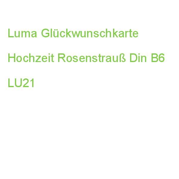 Luma Glückwunschkarte Hochzeit Rosenstrauß Din B6 LU21
