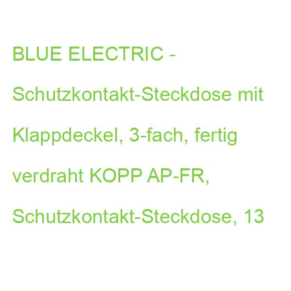 AP-FR Std3f.wgr.BLUEgrau KOPP AP-FR, Schutzkontakt-Steckdose, 3-fach, 131356005 (4008224259439)