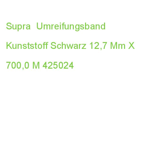 Supra Umreifungsband Kunststoff Schwarz 12,7 Mm X 700,0 M 425024