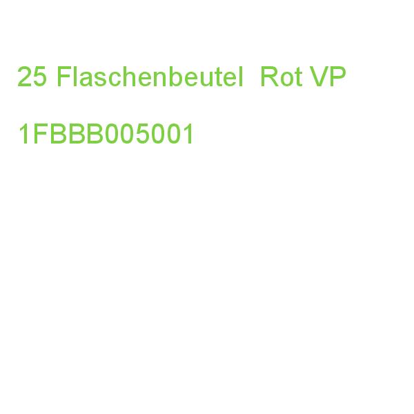 25 Vp Geschenktüten Für Flaschen Rot 9,5 X 38,0 Cm 1FBBB005001