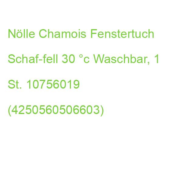Nölle Chamois Fenstertuch Schaf-fell 30 °c Waschbar, 1 St. 10756019 (4250560506603)