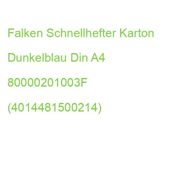 Falken Schnellhefter Karton Dunkelblau Din A4 80000201003F (4014481500214)
