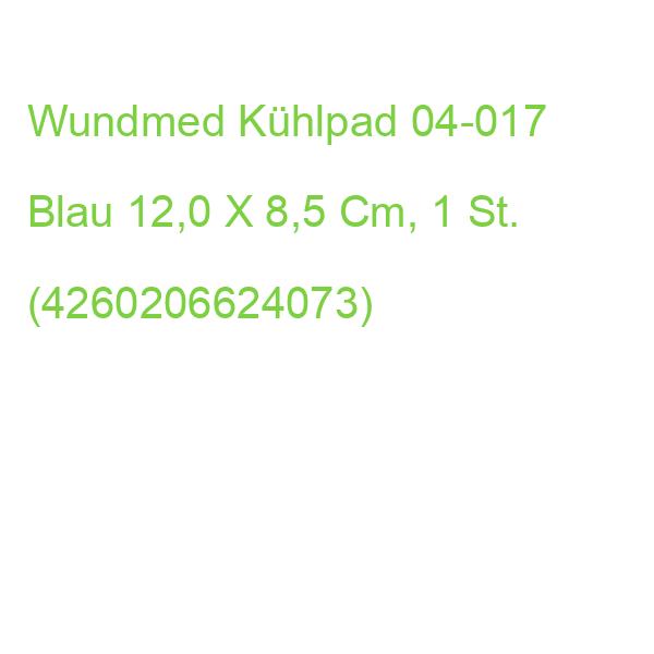 Wundmed Kühlpad 04-017 Blau 12,0 X 8,5 Cm, 1 St. (4260206624073)