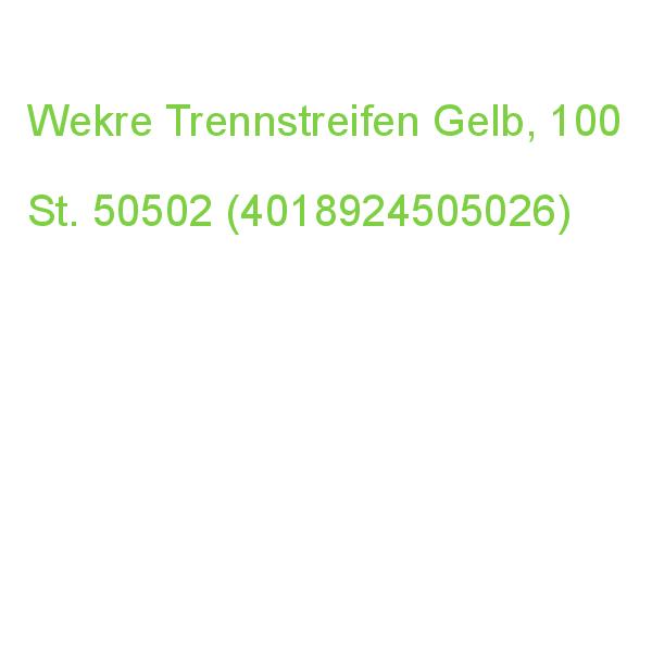 Wekre Trennstreifen Gelb, 190 G/qm Karton, 100 St. 50502 (4018924505026)