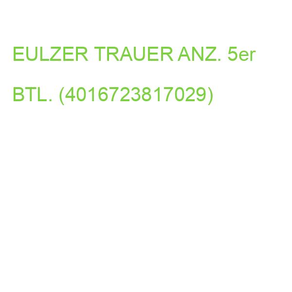 Kurt Eulzer Grußkarten Trauer Anzeige 5 Stück