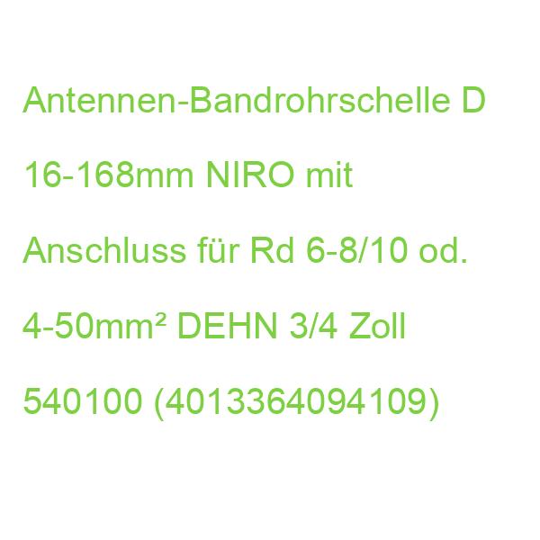 Bandrohrschelle 3/4 - 6 Zoll DEHN 540100 (4013364094109)