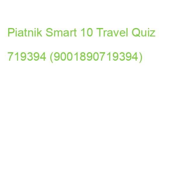 Piatnik Smart 10 Travel Quiz 719394 (9001890719394)