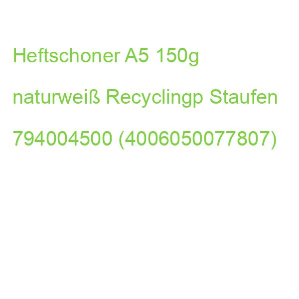Heftschoner A5, 150 g naturweiß Recycling STAUFEN GREEN 794004500 (4006050077807)