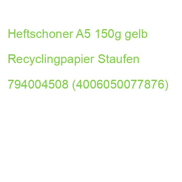 Heftschoner A5, 150 g gelb Recycling STAUFEN GREEN 794004508 (4006050077876)