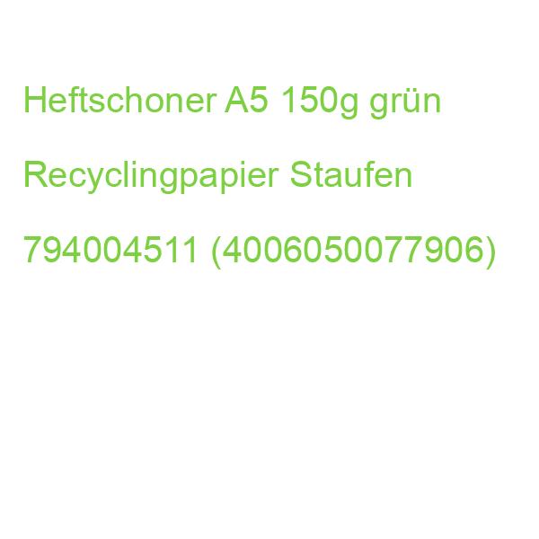 Heftschoner A5, 150 g grün Recycling STAUFEN GREEN 794004511 (4006050077906)