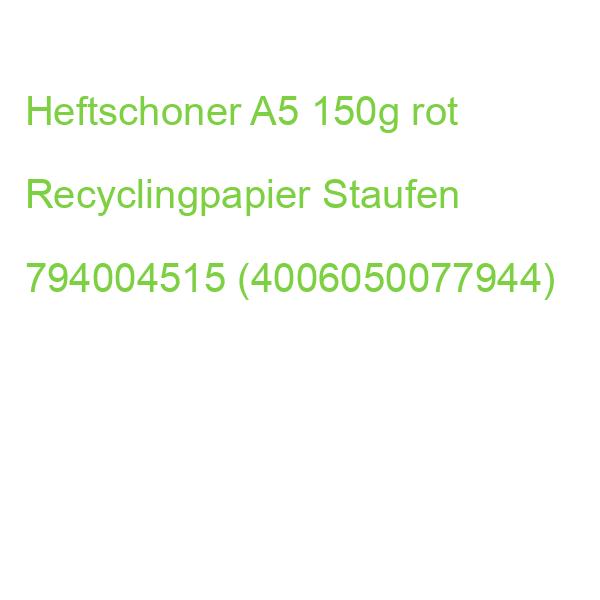 Heftschoner A5, 150 g rot Recycling STAUFEN GREEN 794004515 (4006050077944)