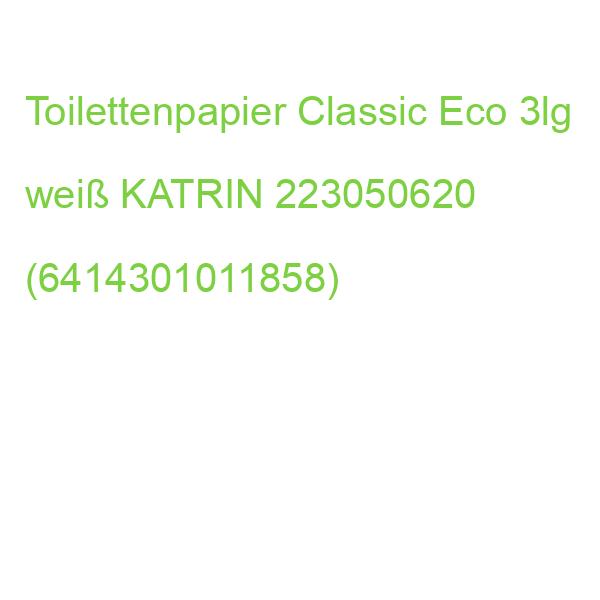 Toilettenpapier Classic Eco 3-lagig weiß 8 Rollen a 250 Blatt KATRIN 11841 (6414301011858)