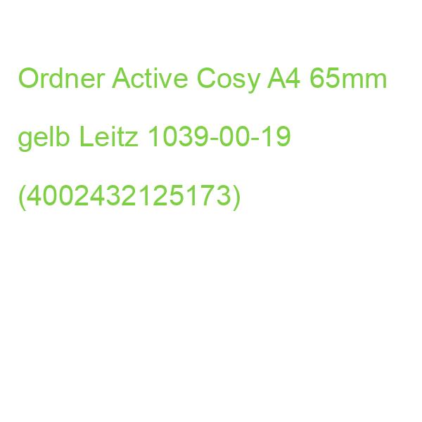 1039 Qualitäts-Ordner Active Cosy A4, schmal PP gelb matt Leitz 1039-00-19 (4002432125173)