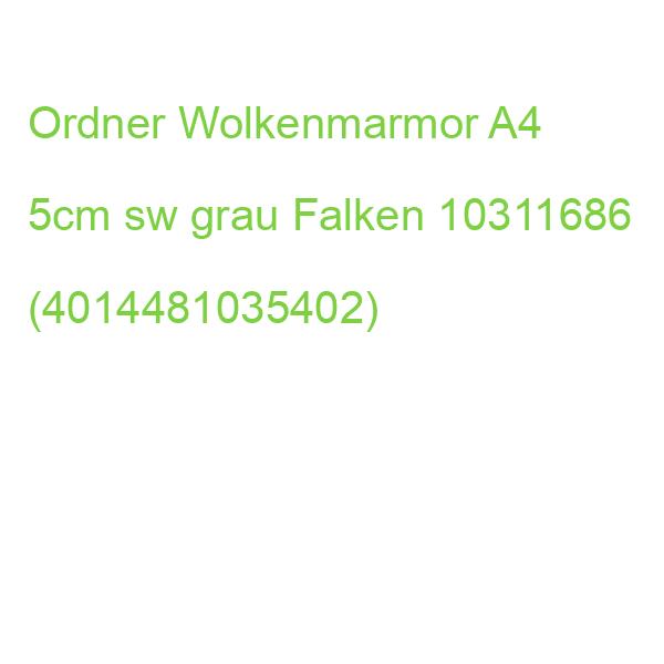 Recycling-Wolkenmarmor-Ordner A4, grauer Rücken 50mm Falken 10311686 (4014481035402)