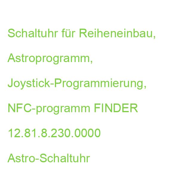 12.81.8.230.0000 Astro-Schaltuhr FINDER 128182300000 (8012823371443)