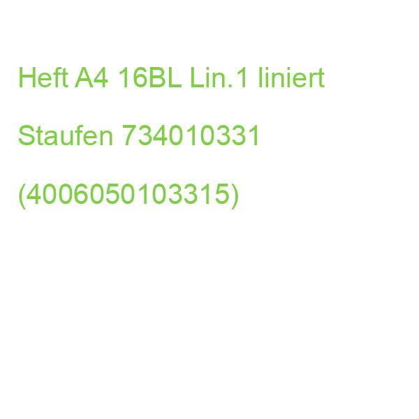 Heft PREMIUM LIN 1 A4, 16 Blatt 90 g qm PREMIUM LIN iert Staufen 734010331 (4006050103315)