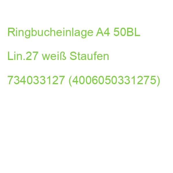 Ringbucheinlage PREMIUM LIN 27 A4, 90 g qm 50 Blatt Staufen 734033127 (4006050331275)