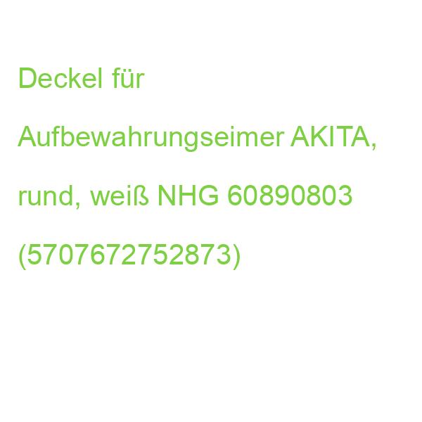 Deckel für Aufbewahrungseimer AKITA, rund, weiß NHG 60890803 (5707672752873)