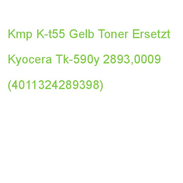 Kmp K-t55 Gelb Toner Kompatibel Zu Kyocera Tk-590y 2893,0009 (4011324289398)