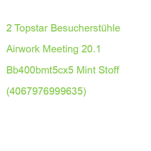 2 Topstar Besucherstühle Airwork Meeting 20.1 Bb400bmt5cx5 Mint Stoff (4067976999635)