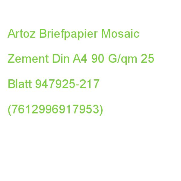 Artoz Briefpapier Mosaic Zement Din A4 90 G/qm 25 Blatt 947925-217 (7612996917953)