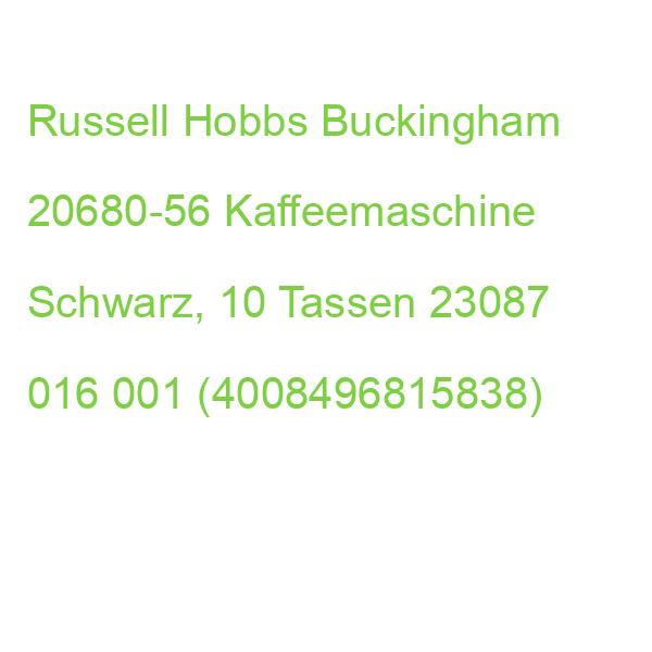 Russell Hobbs Buckingham 20680-56 Kaffeemaschine Schwarz, 10 Tassen 23087 016 001 (4008496815838)