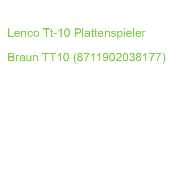 Lenco Tt-10 Plattenspieler Braun TT10 (8711902038177)