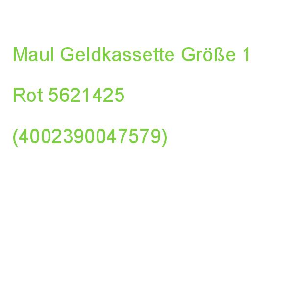 Maul Geldkassette 5621425 Größe 1 Rot (4002390047579)