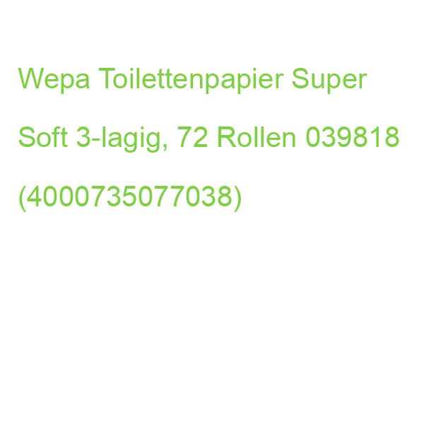 Wepa Toilettenpapier Super Soft 3-lagig, 72 Rollen 039819 (4000735077038)